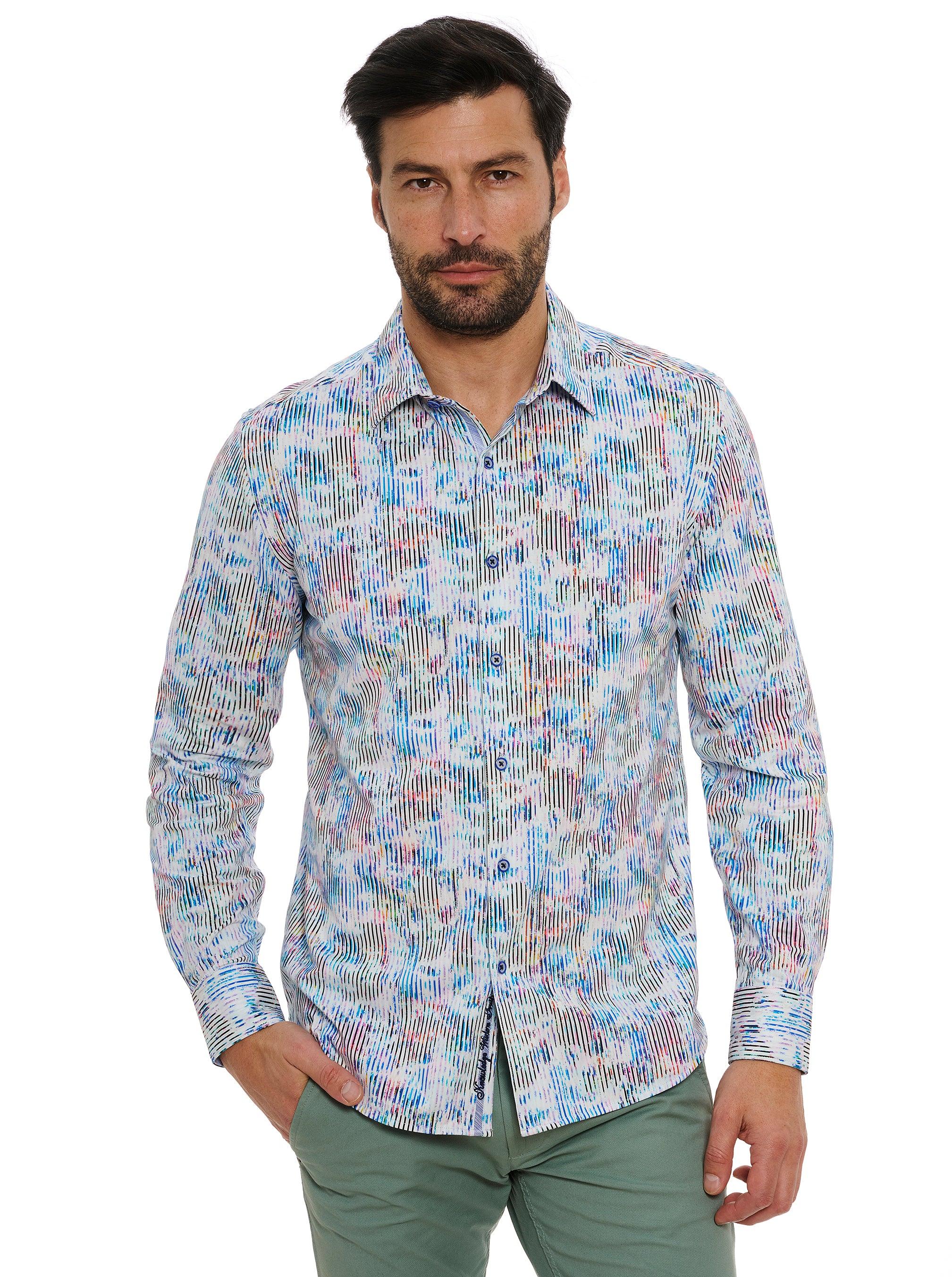 Robert Graham Robert Graham Delray Long Sleeve Knit Shirt by ROBERT GRAHAM