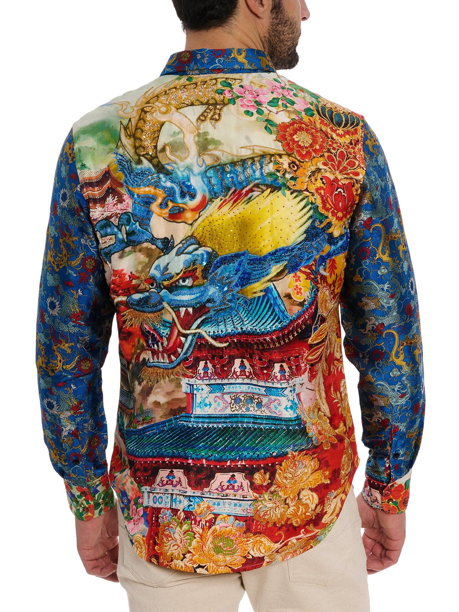 Robert Graham Robert Graham Limited Edition Draco's Dream Long Sleeve Button Down Shirt by ROBERT GRAHAM