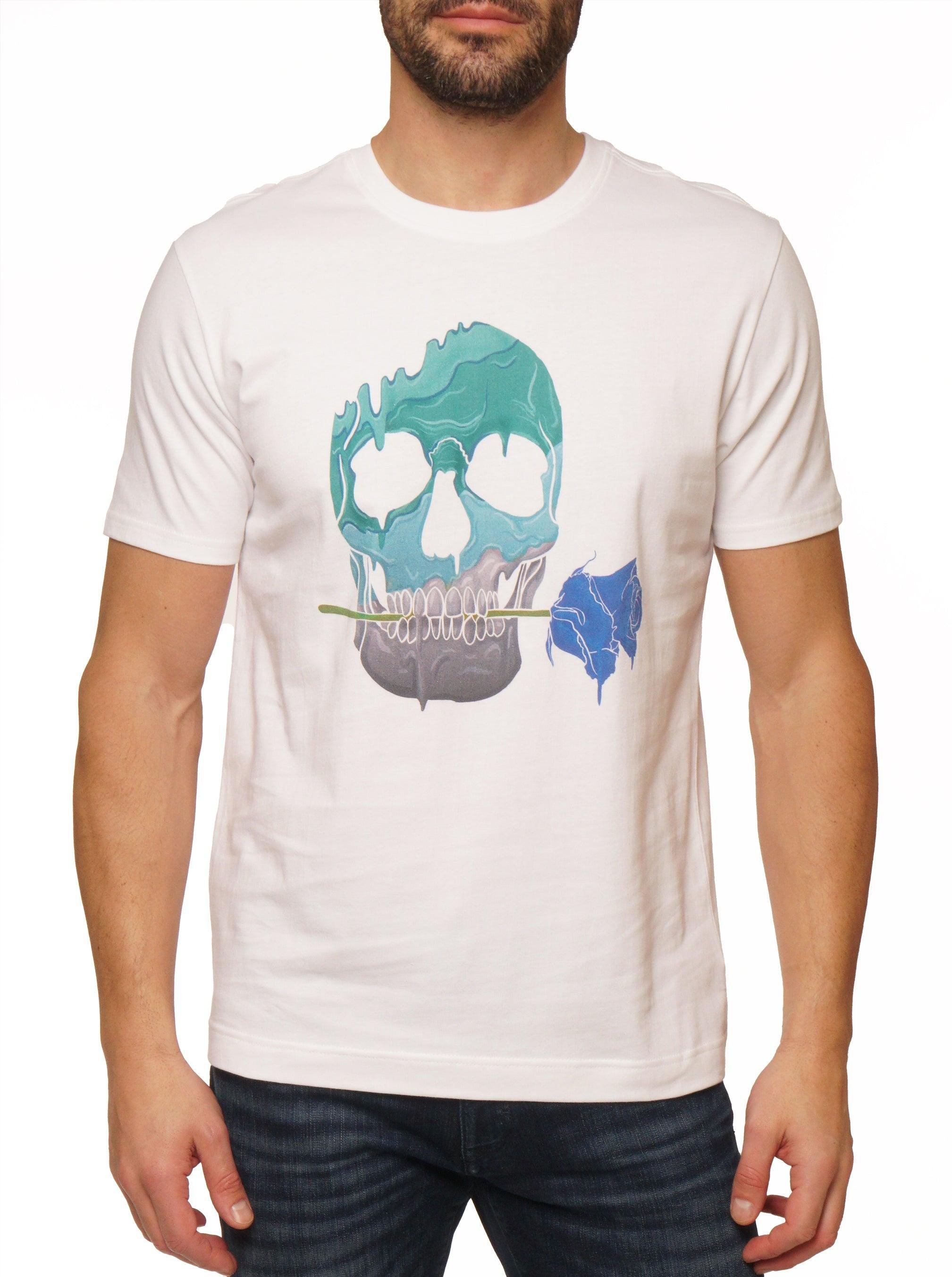 Robert Graham Robert Graham Melting Skull T-shirt by ROBERT GRAHAM