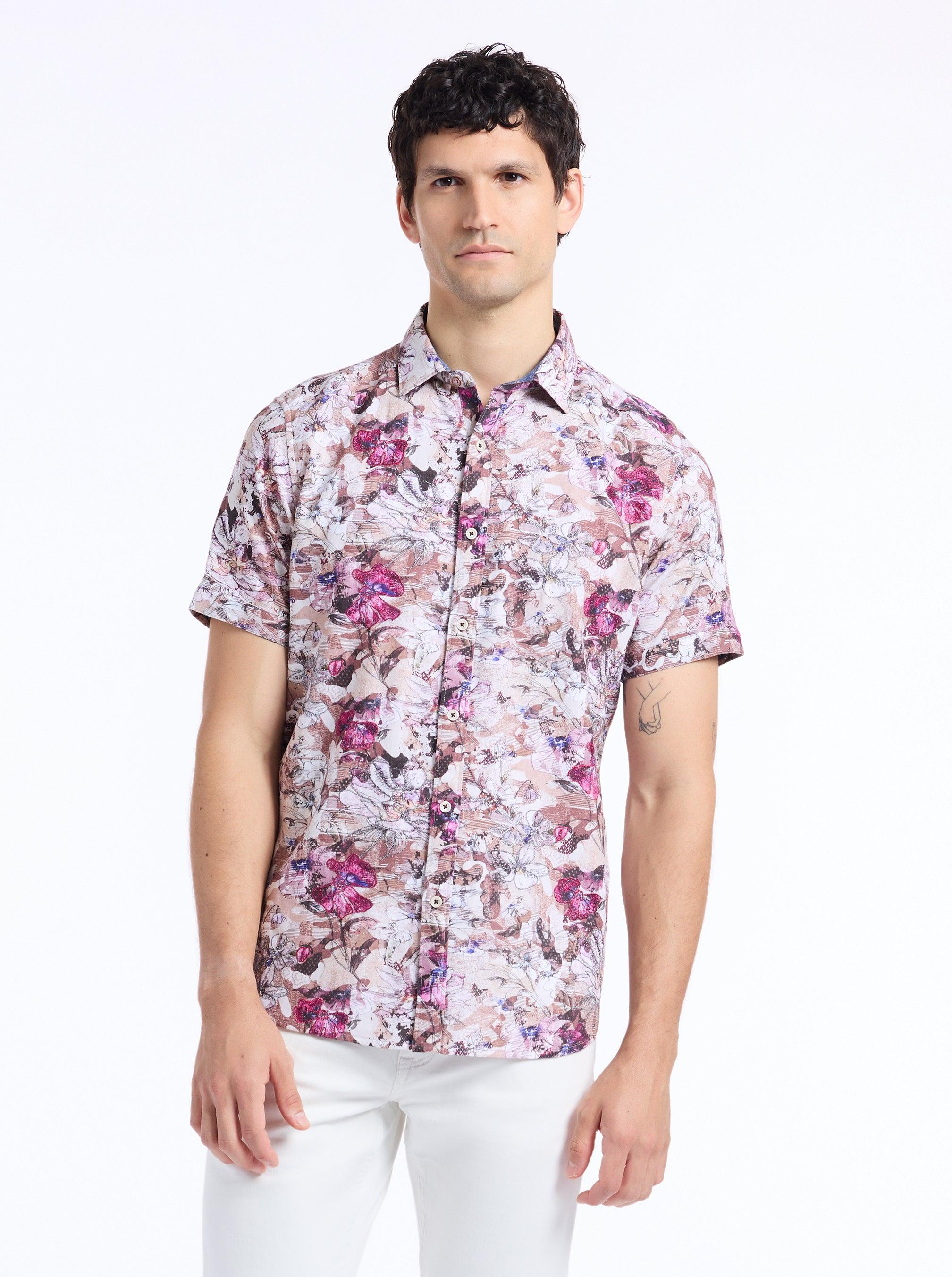 Robert Graham Shillingford Short Sleeve Button Down Shirt Tall by ROBERT GRAHAM