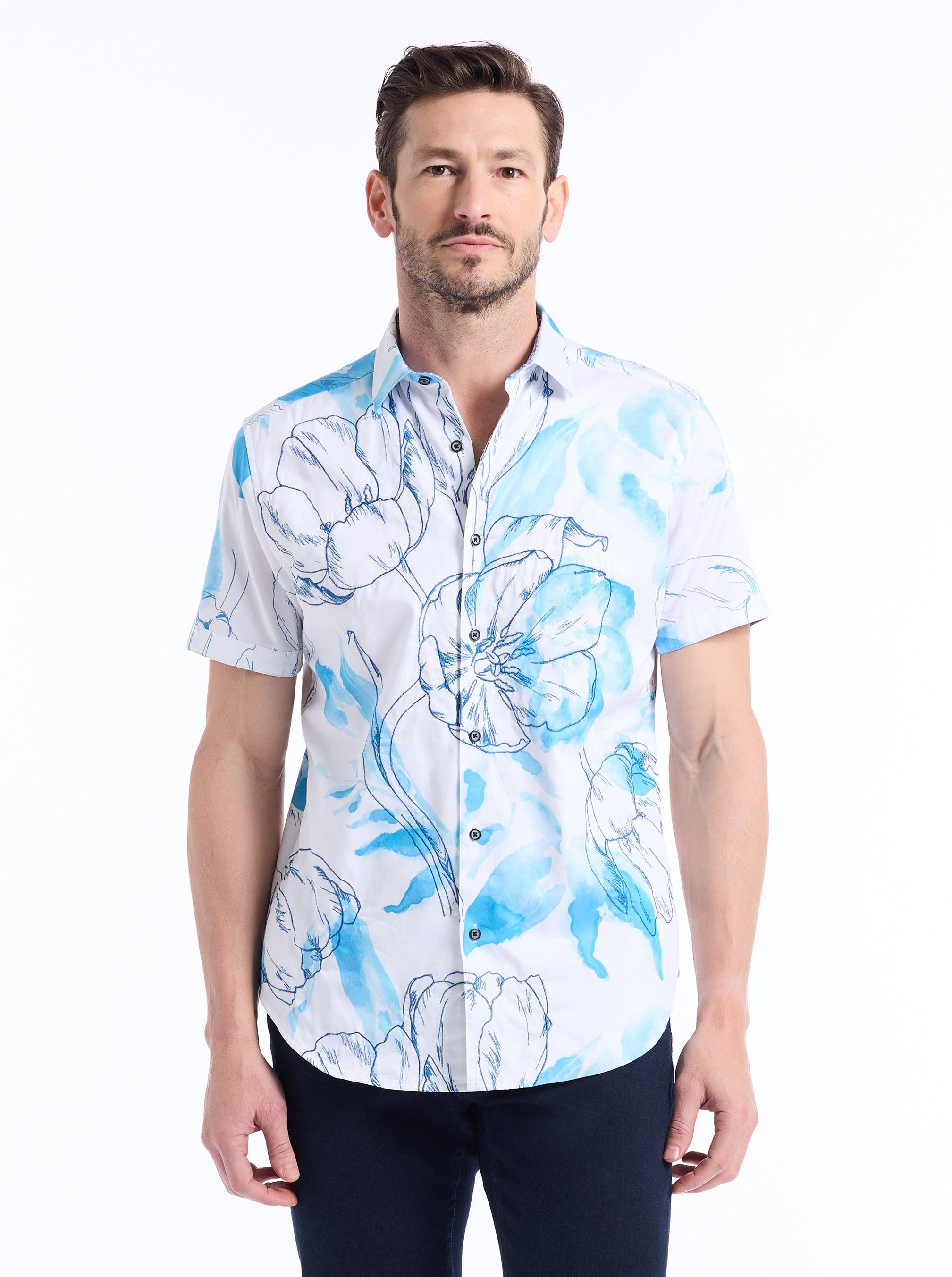 Robert Graham Sky Garden Short Sleeve Button Down Shirt by ROBERT GRAHAM