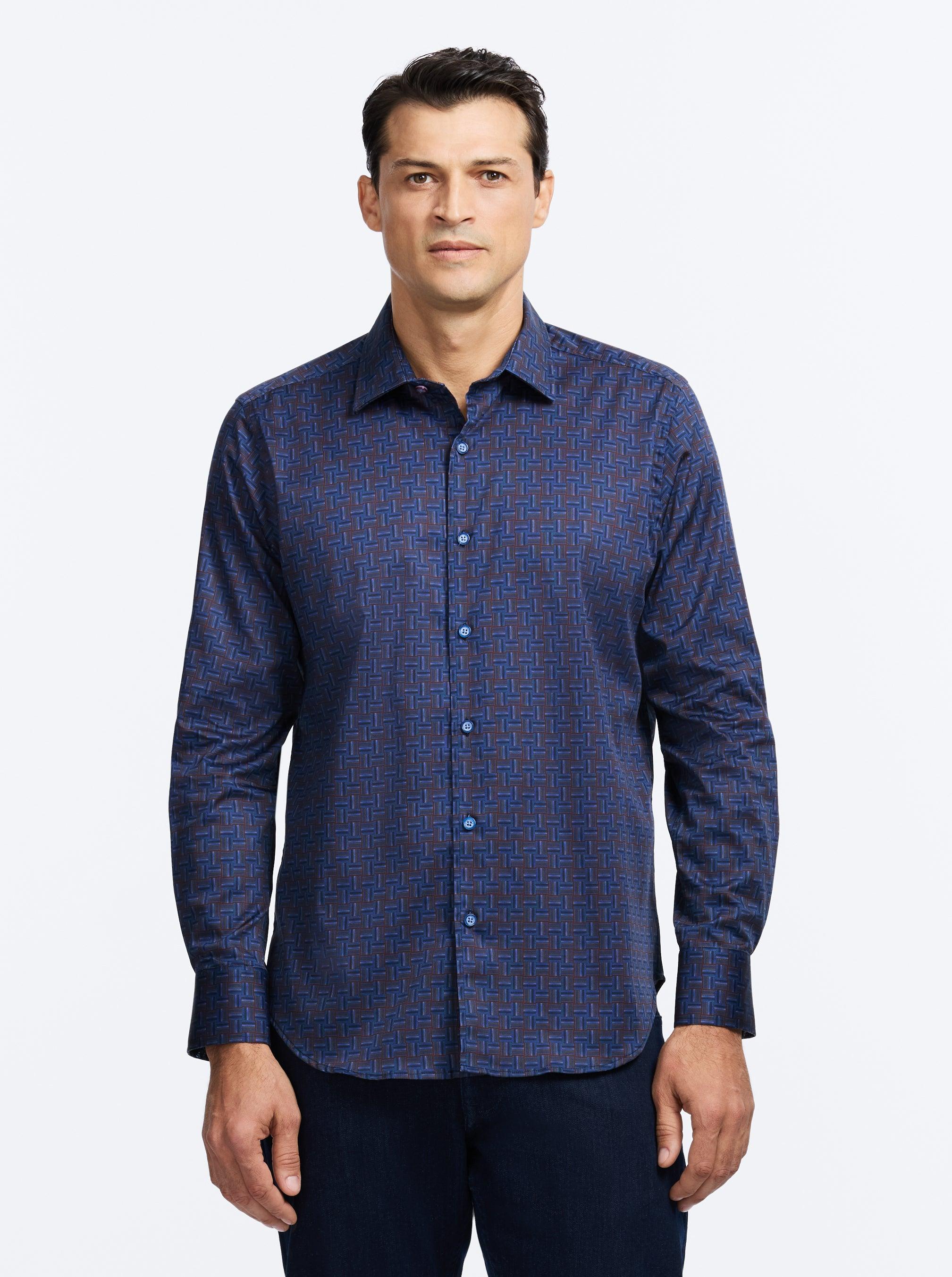 Robert Graham Talbot Long Sleeve Button Down Knit Shirt by ROBERT GRAHAM