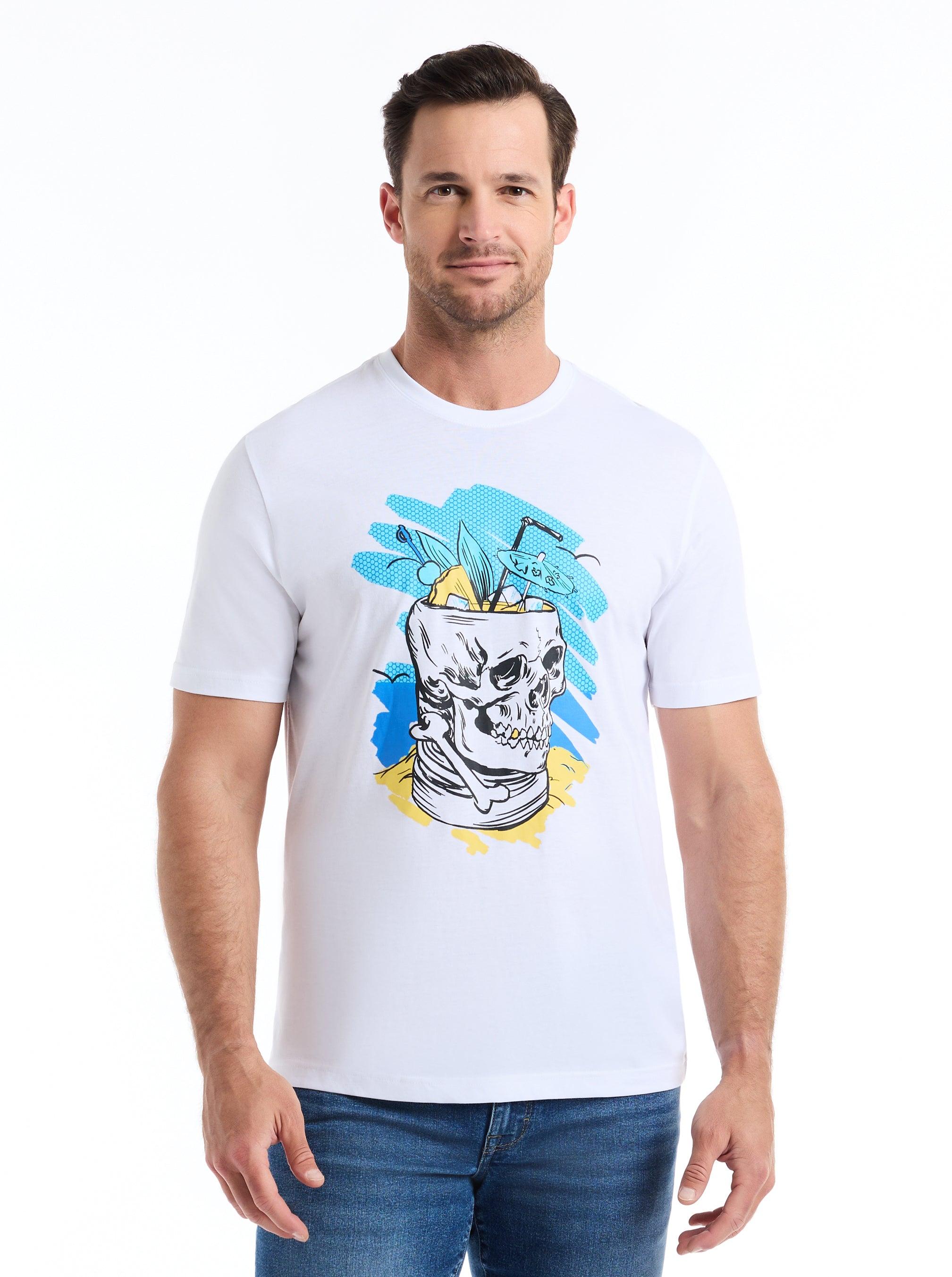 Robert Graham Tiki Drinks Short Sleeve T-shirt by ROBERT GRAHAM