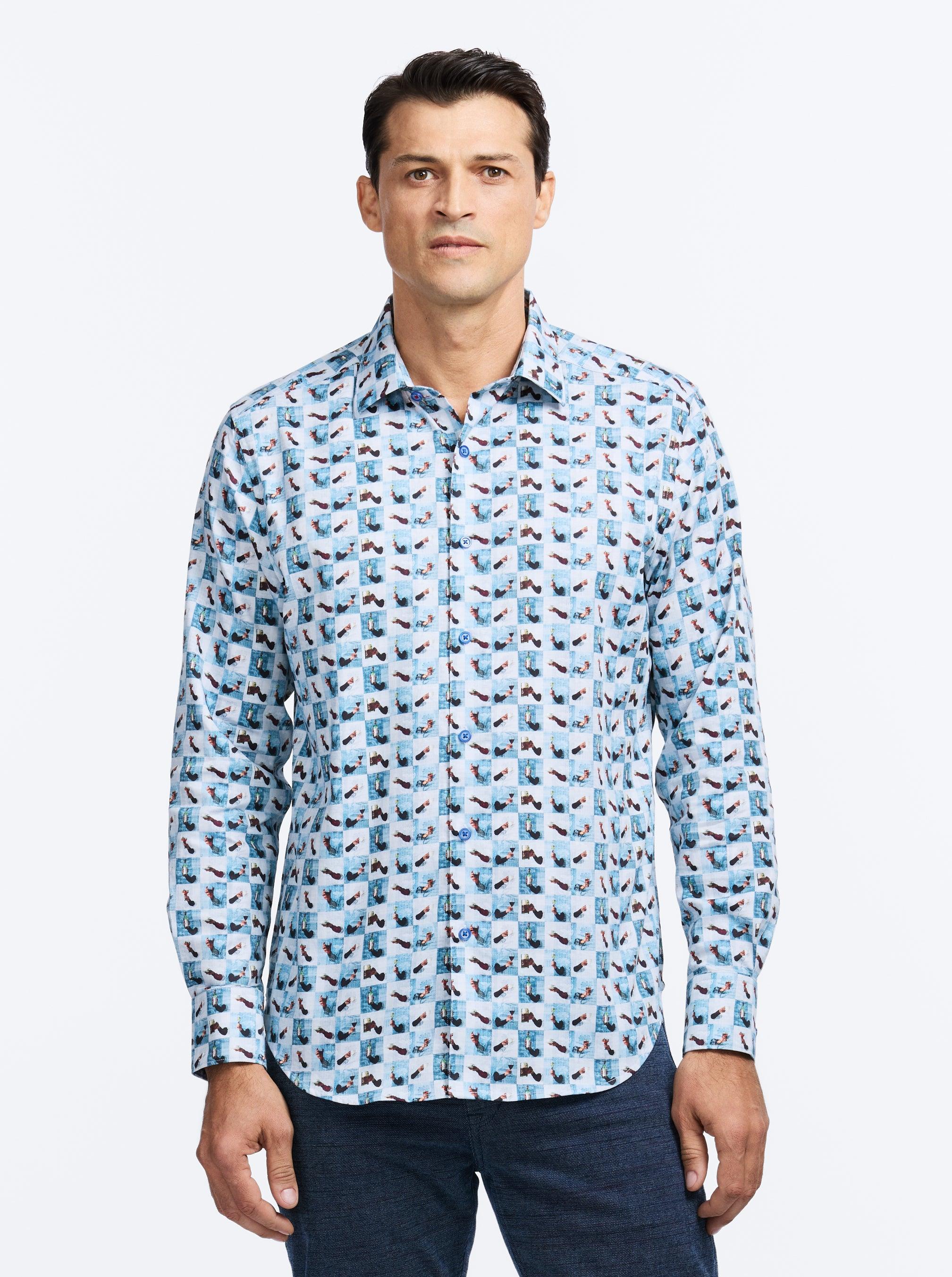 Robert Graham Toasted Long Sleeve Button Down Shirt by ROBERT GRAHAM Robert Graham Toasted Long Sleeve Button Down Shirt by ROBERT GRAHAM