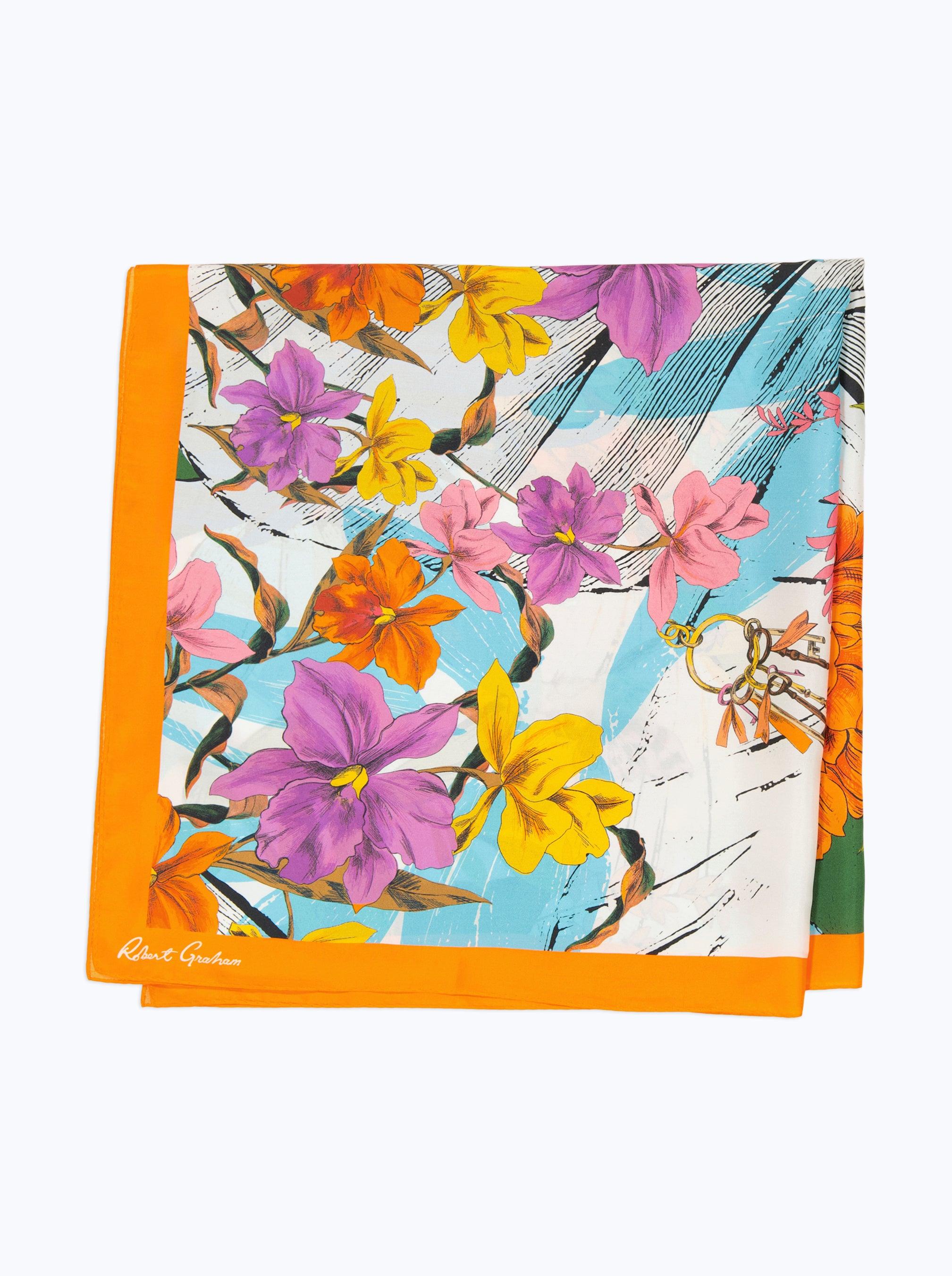 Robert Graham Tropical Floral Scarf by ROBERT GRAHAM