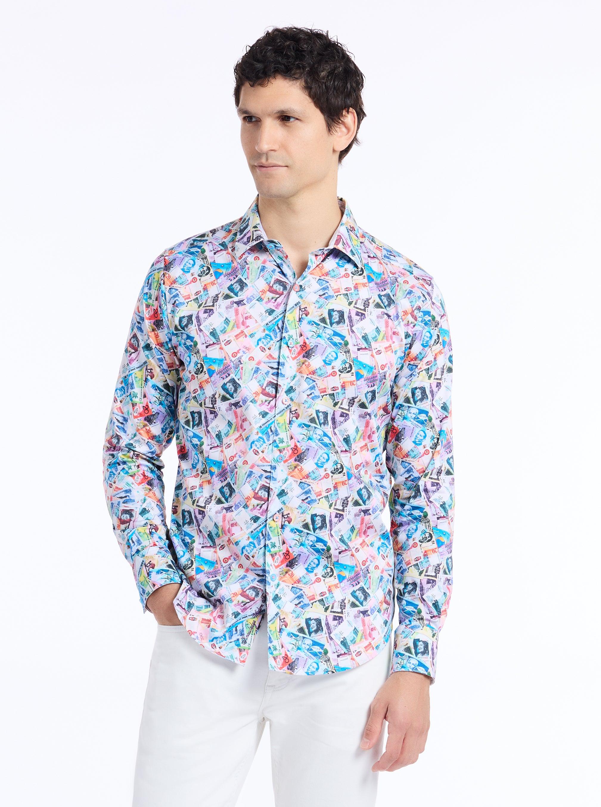 Robert Graham Vacation Fund Long Sleeve Button Down Shirt by ROBERT GRAHAM