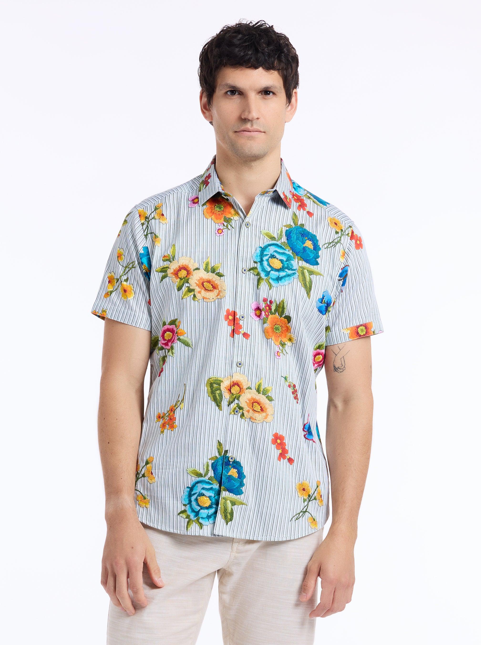 Robert Graham Walham Short Sleeve Button Down Shirt by ROBERT GRAHAM