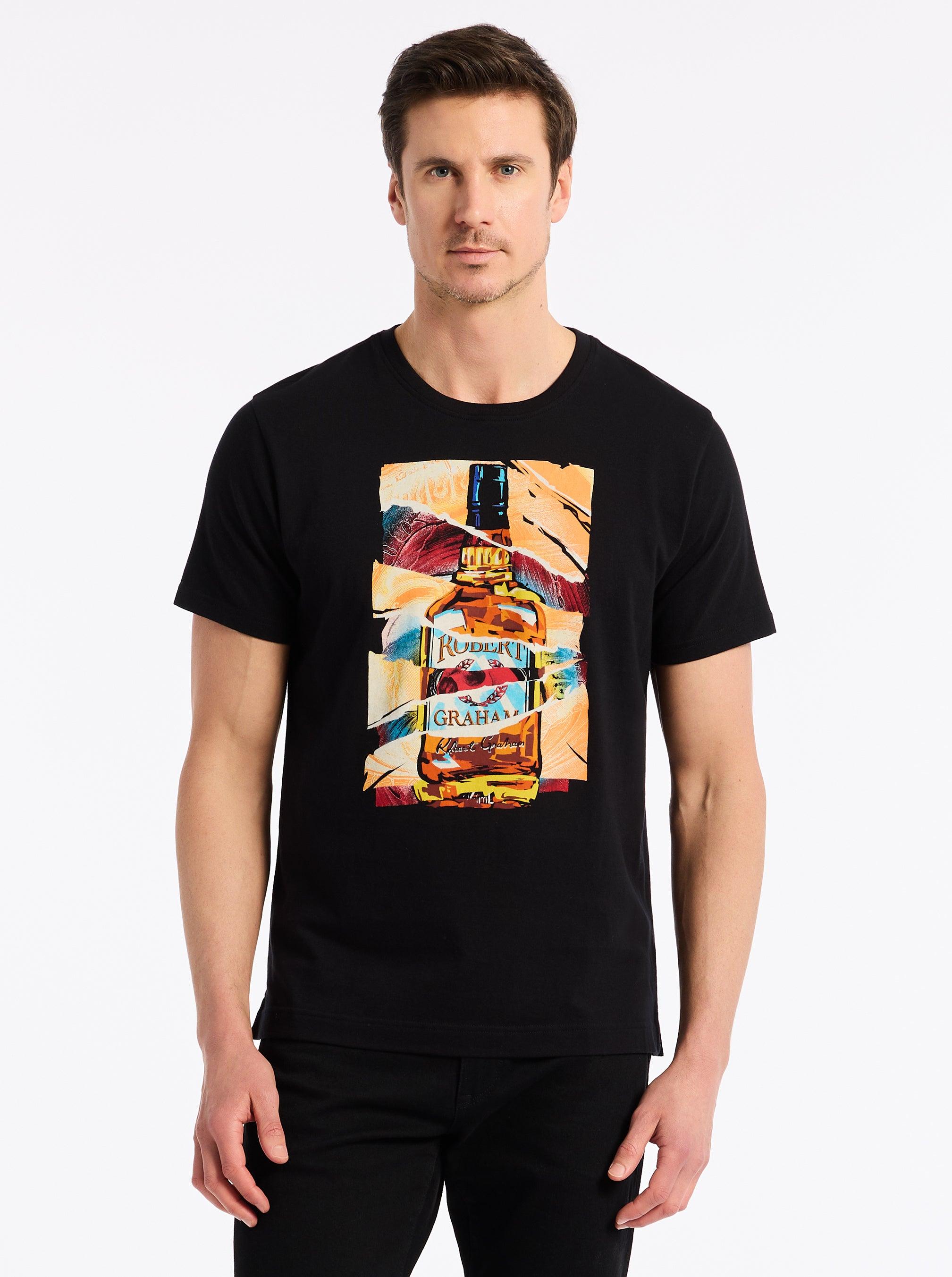 Robert Graham Whiskey Wisdom Short Sleeve T-shirt by ROBERT GRAHAM