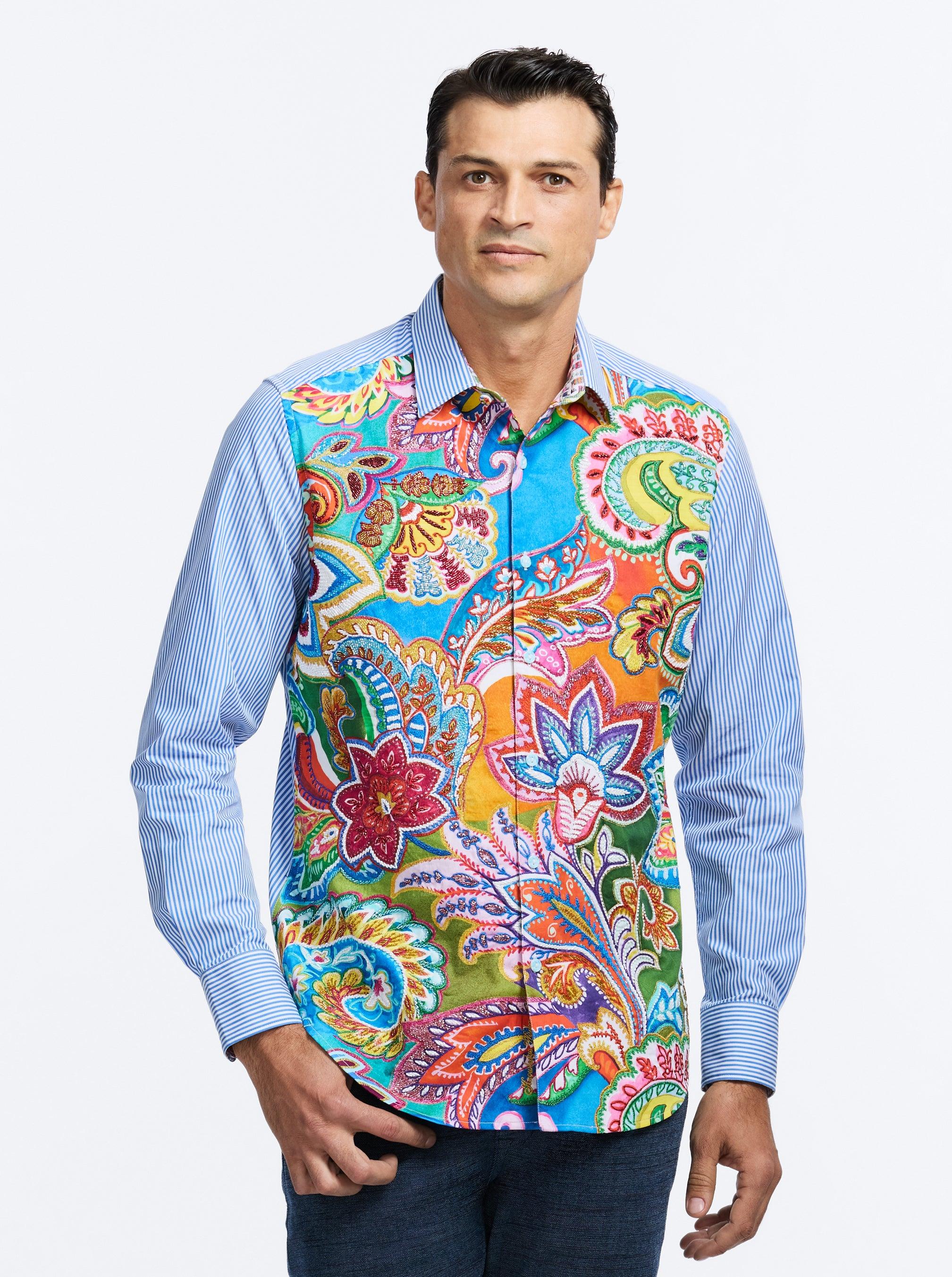 Robert Grahamimited Edition Kaleidescopeong Sleeve Button Down by ROBERT GRAHAM Robert Grahamimited Edition Kaleidescopeong Sleeve Button Down by ROBERT GRAHAM