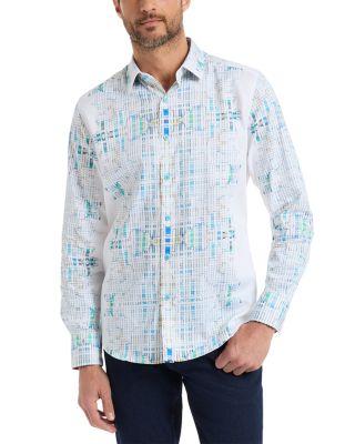 Westhorpe Box Pattern Woven Shirt by ROBERT GRAHAM