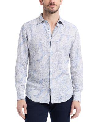Winesap Leaf Pattern Shirt by ROBERT GRAHAM