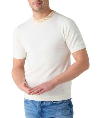 Gibson Cotton Cashmere Short Sleeve Crewneck Sweater by ROBERT TALBOTT