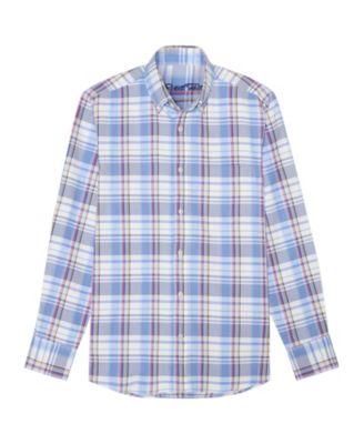 Harrison Button Down Multicolor Plaid Oxford Shirt by ROBERT TALBOTT