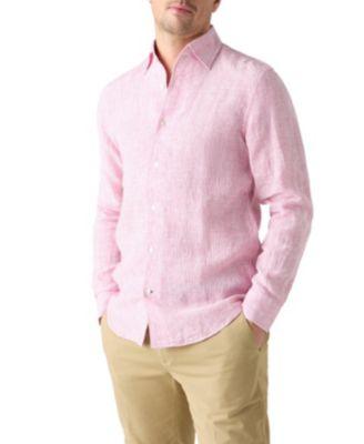 Morgan Medium Stripe Linen Shirt by ROBERT TALBOTT