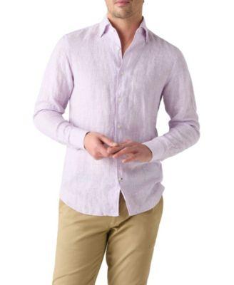 Morgan Medium Stripe Linen Shirt by ROBERT TALBOTT