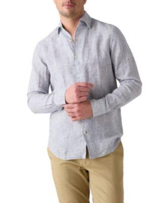 Morgan Medium Stripe Linen Shirt by ROBERT TALBOTT
