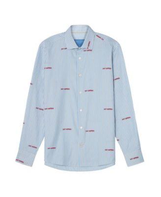 Reynolds Novelty Bengal Twill Shirt by ROBERT TALBOTT