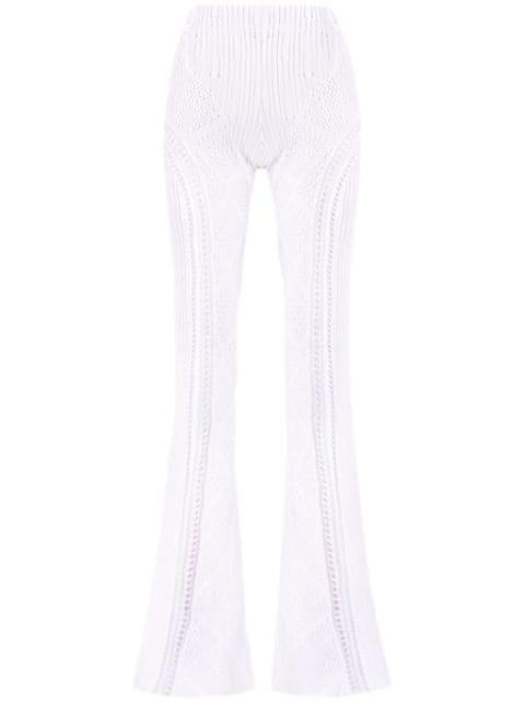 Disco open-knit trousers by ROBERTA EINER