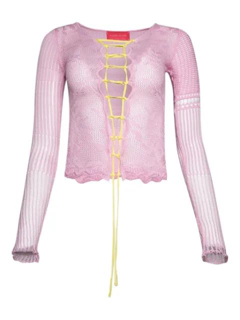 Kat lace-up top by ROBERTA EINER