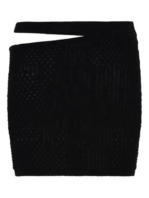 cut-out knitted mini skirt by ROBERTA EINER