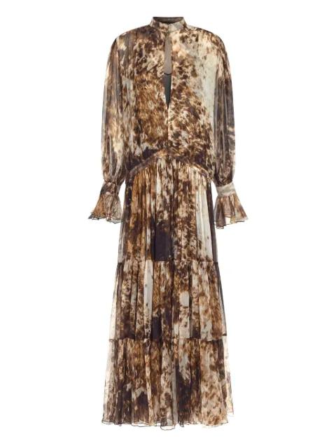 Appaloosa-print maxi dress by ROBERTO CAVALLI