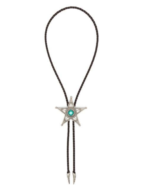 Bolo-tie star-pendant necklace by ROBERTO CAVALLI