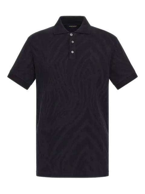 Freedom-print polo shirt by ROBERTO CAVALLI