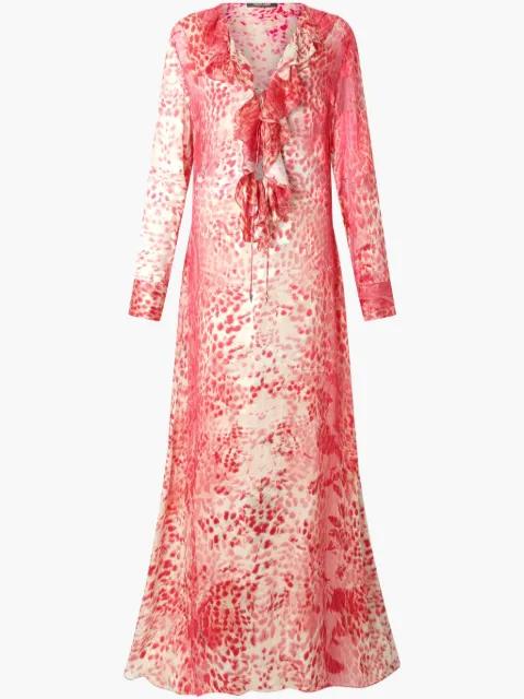 Jaguar-print midi dress by ROBERTO CAVALLI