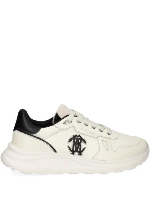 Mirror Snake-appliqué sneakers by ROBERTO CAVALLI