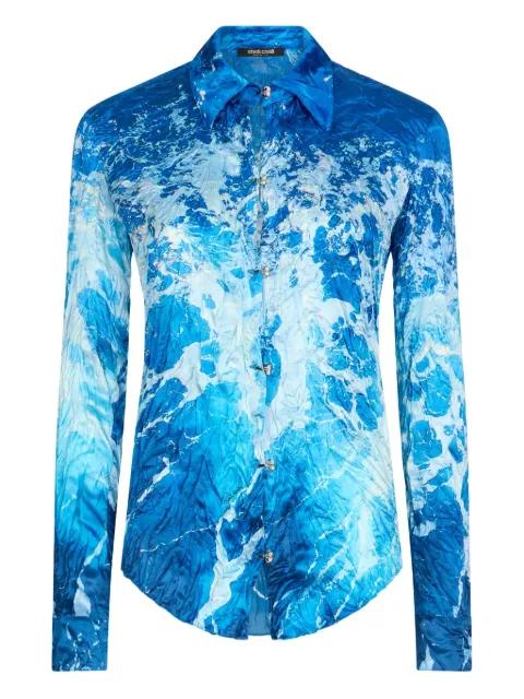 Ocean-print shirt by ROBERTO CAVALLI