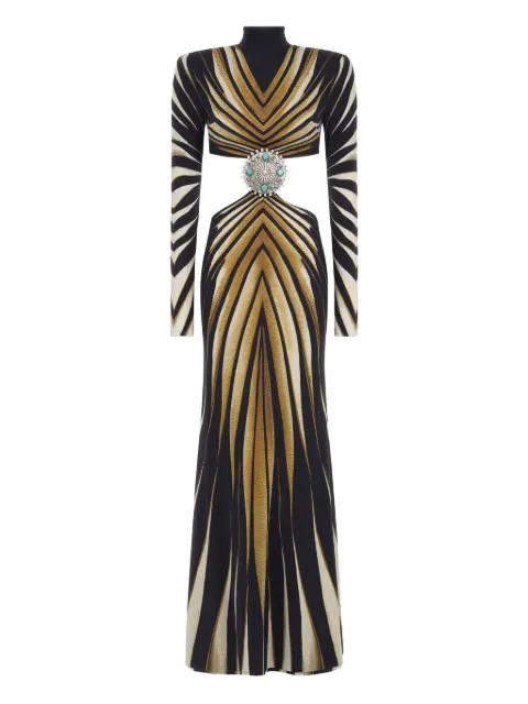 Ray Of Gold-print gown by ROBERTO CAVALLI