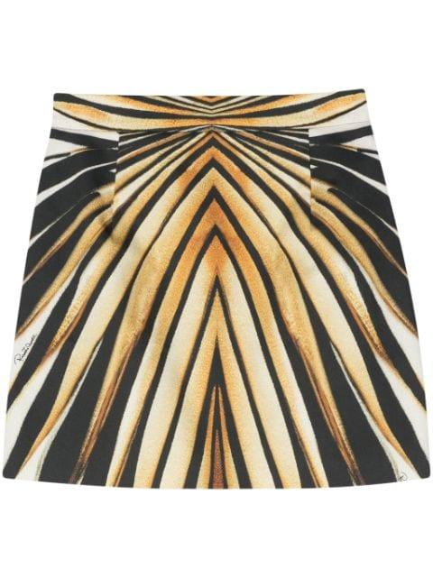 Ray Of Gold-print mini skirt by ROBERTO CAVALLI