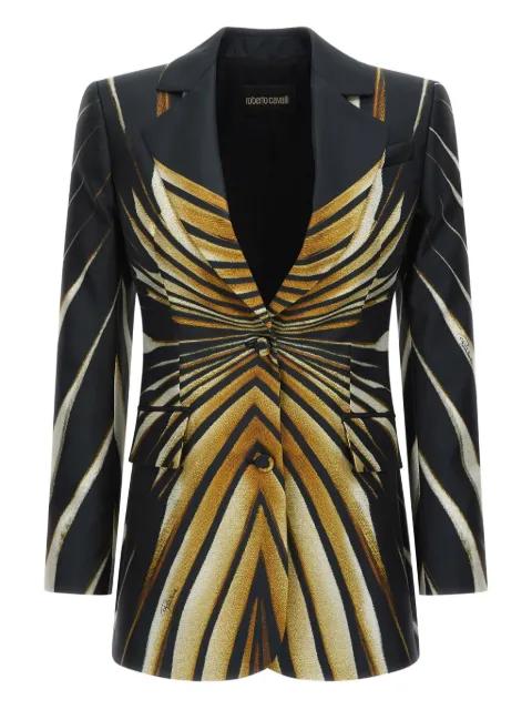 Ray Of Gold-print tailored blazer by ROBERTO CAVALLI