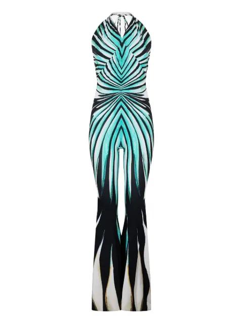 Ray Of Sea-print jumpsuit by ROBERTO CAVALLI