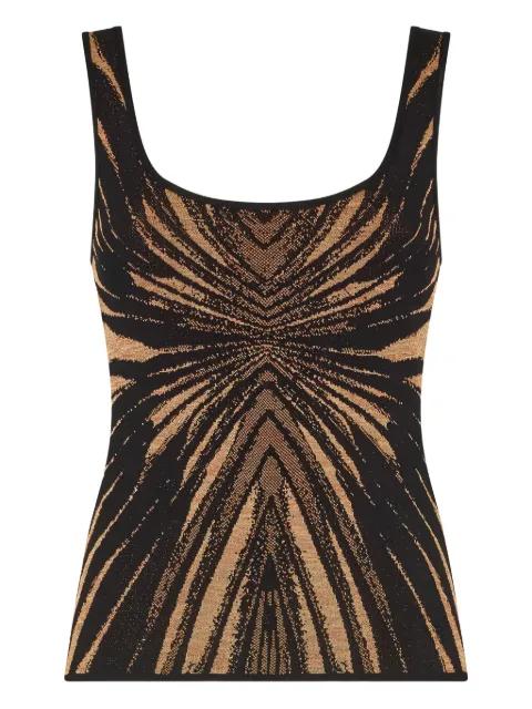Ray of Gold-print top by ROBERTO CAVALLI
