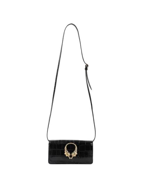 Roar tiger detail leather shoulder bag by ROBERTO CAVALLI