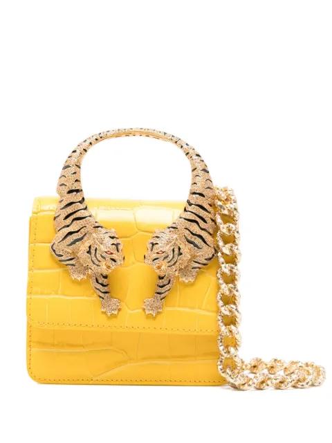 Roar tiger handle shoulder bag by ROBERTO CAVALLI
