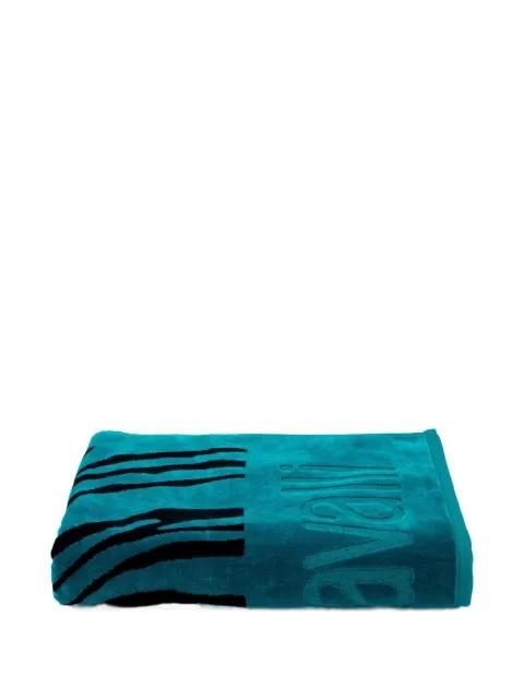 Zebra-print 2000 beach towel by ROBERTO CAVALLI