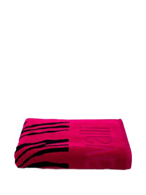 Zebra-print 2000 beach towel by ROBERTO CAVALLI