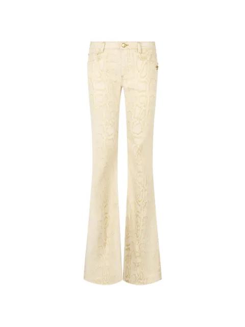 animal-motif flared jeans by ROBERTO CAVALLI