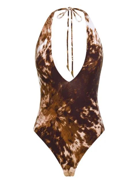 appaloosa-print bodysuit by ROBERTO CAVALLI