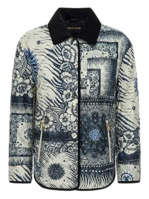 bandana-print jacket by ROBERTO CAVALLI