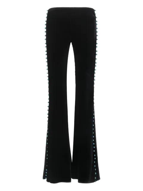 bead-embellished flared trousers by ROBERTO CAVALLI