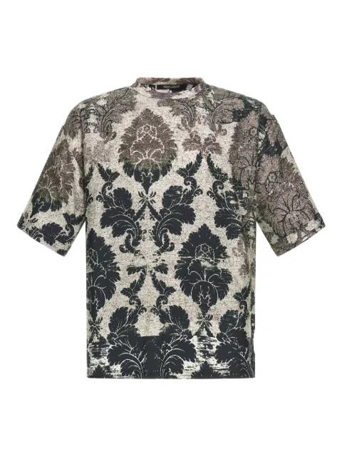 broccato print T-Shirt by ROBERTO CAVALLI