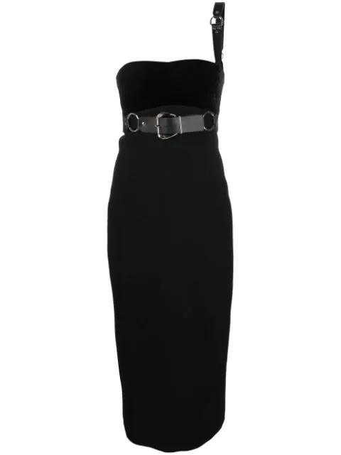buckle-detail midi dress by ROBERTO CAVALLI