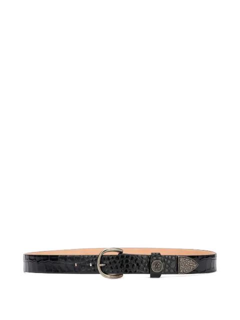 crocodile-embossed logo belt by ROBERTO CAVALLI