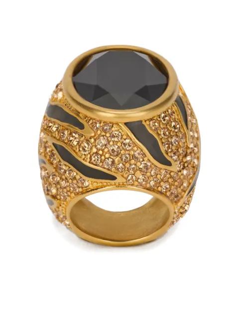 crystal-embellished ring by ROBERTO CAVALLI