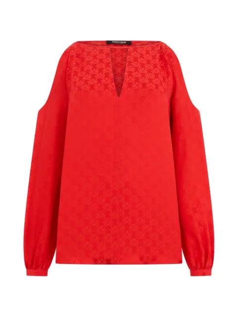 cut-out-detail blouse by ROBERTO CAVALLI