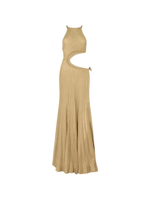 cut-out snake-detail maxi dress by ROBERTO CAVALLI