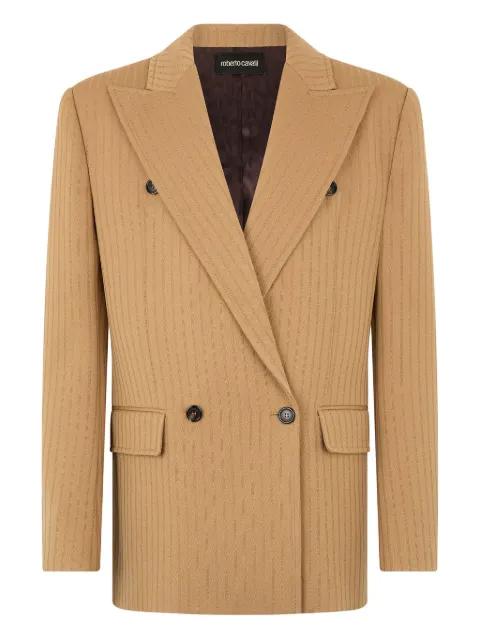 double-breasted striped blazer by ROBERTO CAVALLI